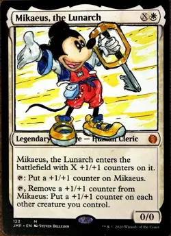 Mikaeus, the Lunarch X1 Altered Art Hand Painted MTG Magic the Gathering Anime - Image 1