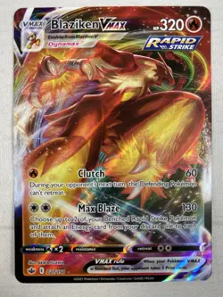 Blaziken VMAX 021/198 Pokemon SWSH06: Chilling Reign Holo Ultra Rare NM - Image 1