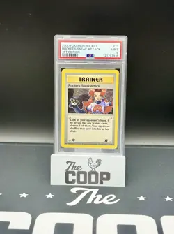 2000 POKEMON ROCKET #72 ROCKET'S SNEAK ATTACK 1ST EDITION PSA PSA 9 new slab - Image 1