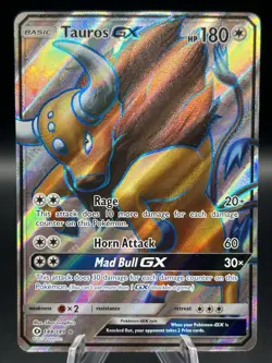Pokemon TCG - Tauros GX (Full Art) SM Base Set #144/149 - Image 1