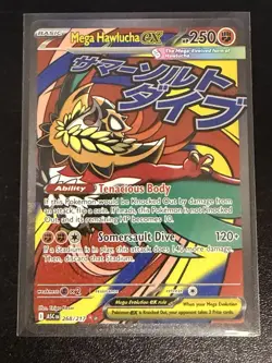 Pokemon TCG Mega Hawlucha Ex 268/217 - Ascended Heroes Mega Attack Rare NM - Image 1