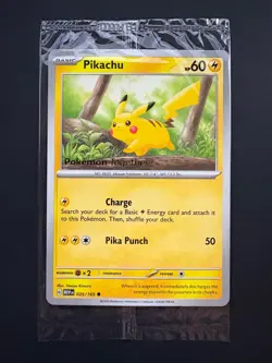 Pikachu (SEALED) 025/165 Pokemon Together Stamped Promo 151 Near Mint (NM) 2023 - Image 1