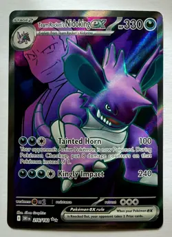 Pokemon TCG Team Rockets Nidoking EX 216/182 Destined Rivals Ultra Rare MINT - Image 1
