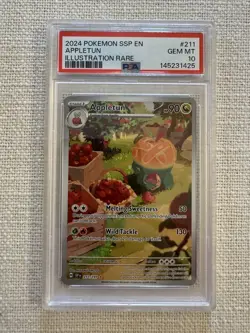 Appletun 211/191 Sv08: Surging Sparks Holo Pokemon TCG PSA 10 - Image 1