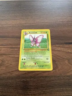 Pokemon TCG Jungle Set Venomoth Unlimited #29/64 Non Holo Rare 1999 WOTC VTG NM - Image 2