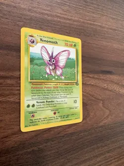 Pokemon TCG Jungle Set Venomoth Unlimited #29/64 Non Holo Rare 1999 WOTC VTG NM - Image 3