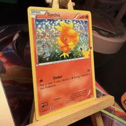 Torchic 11/25 HOLO BLEED McDonald's 25th Anniversary Promo 2021 Pokemon TCG NM - Image 2