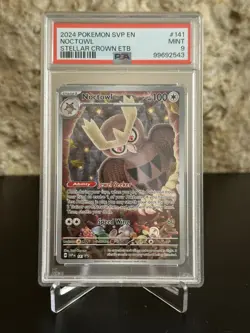 Pokemon Noctowl 141 Sv Scarlet & Violet Promo Holo PSA 9 English - Image 1