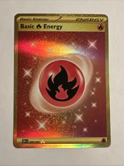 Fire Energy Gold 230/197 M PF Pokemon Obsidian Flames Series - Image 1