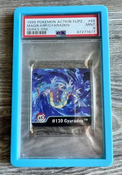 Pokemon Magikarp Gyarados #65 Action Flipz Series One PSA 9 MINT - Image 1