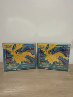 2x Ascended Heroes Pokemon Center Elite Trainer Boxes in Protective Case IN HAND - Image 1