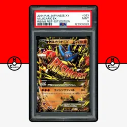 Pokemon PSA 9 M Lucario EX Holo 053/096 XY3 1st Ed Rising Fist Mega Japanese - Image 1