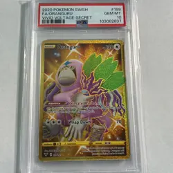 Oranguru 199/185 - 2020 Vivid Voltage Gold Secret Rare - PSA 10 GEM MINT - Image 1