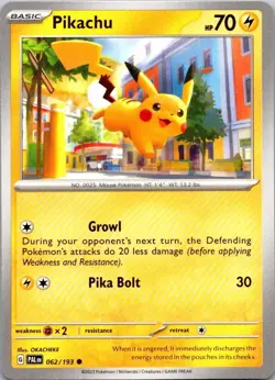 Pokemon TCG Pokemon Pikachu Pikachu Common Regular - Image 1