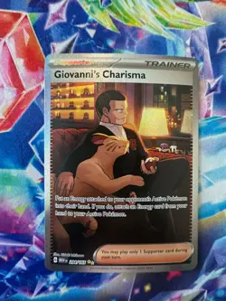 Giovanni's Charisma #204 Pokemon Scarlet & Violet 151 - Image 1