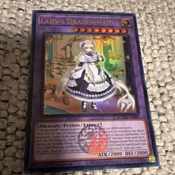Yu-Gi-Oh! Konami Lady's Dragonmaid Fusion Effect 1st Edition BLMR-EN049 UR - Image 1
