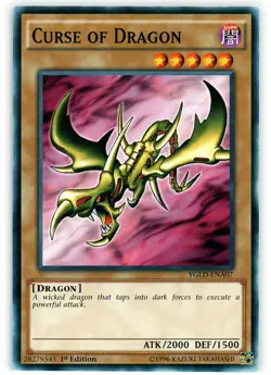 Curse of Dragon - YGLD-ENA07 - Common - 1st Edition - Lightly Played - Image 1