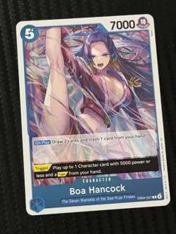 One Piece The Azure Sea’s Seven OP14-EB04 Boa Hancock EB04-027 R English - Image 1