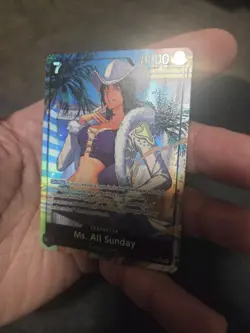 Ms. All Sunday (Alternate Art) OP14-084 The Azure Sea's Seven Foil - Image 3
