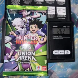Heavy 26.27g Union Arena Sealed Hunter X Hunter Vol. 2 Booster Pack - Image 1