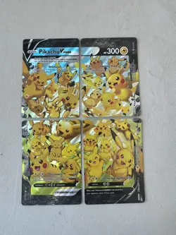 Pikachu V Union Full Set SWSH139 SWSH140 SWSH141 SWSH142 Promo Pokemon Cards TCG - Image 1