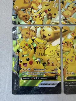 Pikachu V Union Full Set SWSH139 SWSH140 SWSH141 SWSH142 Promo Pokemon Cards TCG - Image 4