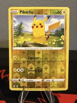 Pikachu 049/203 Evolving Skies Reverse Holo Pokemon Card | LP - Image 1