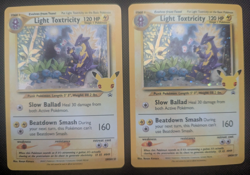 x2 Light Toxtricity Promo SWSH: Sword & Shield Promo Cards 137 NM Anniversary - Image 1