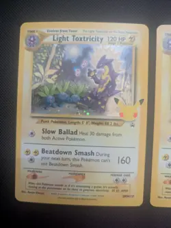 x2 Light Toxtricity Promo SWSH: Sword & Shield Promo Cards 137 NM Anniversary - Image 3