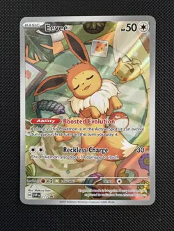 Eevee 173 Sv: Scarlet & Violet Promo Cards Holo Illustration Rare - Image 1