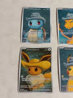 6 Pokemon x Van Gogh Black Star Promo ACG Art Card - read description - Image 2