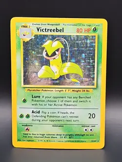 Pokemon Victreebel 14/64 Jungle Holofoil No Symbol Misprint Error Card MP - Image 1