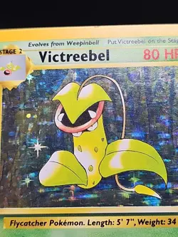 Pokemon Victreebel 14/64 Jungle Holofoil No Symbol Misprint Error Card MP - Image 4
