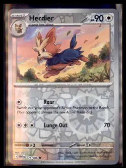 Pokemon Herdier White Flare WHT 075/086 Reverse Holo 5 Card Lot - Image 1