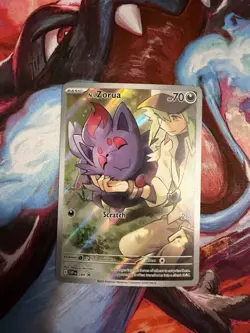 N's Zorua 189 Sv: Scarlet & Violet Promo Card LP Illustration Rare - Image 1