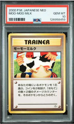 DDU 2000 Pokemon Japanese Neo Moo-Moo Milk PSA 10 Gem Mint Card - Image 1