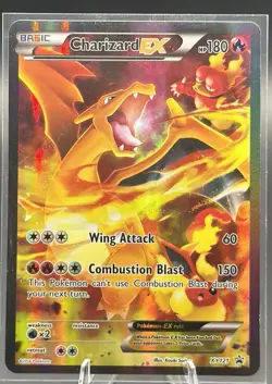 Pokemon Charizard EX XY121 Black Star Promo Full Art Holo XY Card DMG - Image 1