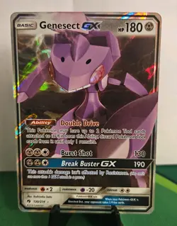 Genesect GX 130/214 Sm-Lost Thunder Holo Pokemon Card LP - Image 1
