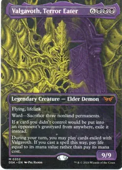 MTG: Duskmourn: House of Horror: Showcase Valgavoth, Terror Eater: LP Condition - Image 1
