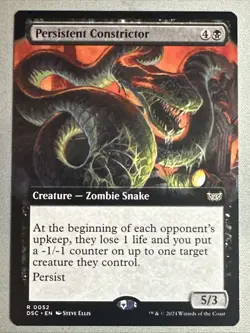 MTG / Persistent Constrictor / DSC / #52 / Regular (Extended Art) / Rare / NM - Image 1