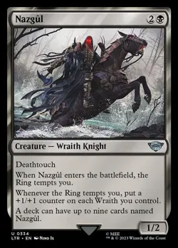MTG Nazgul, LOTR: Tales of Middle Earth #0334, Creature, Excellent Condition MTG - Image 1