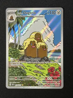 Alolan Dugtrio 208/191 Illustration Rare Pokemon TCG SV Surging Sparks NM - Image 1