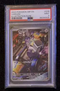 2023 Pokemon OBF EN Varoom Illustration Rare 206 PSA 9 - Image 1