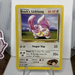 Pokemon Gym Heroes Brock's Lickitung 41/132 Regular LP/MP - Image 1