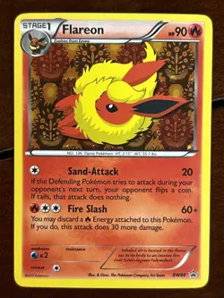 Pokemon Black & White Promo Flareon BW88 Holo Rare LP - Image 1