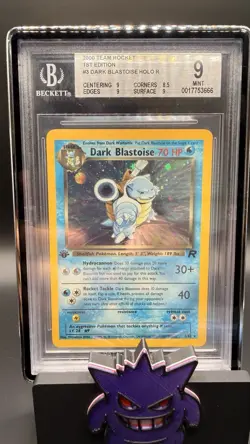 Pokemon Dark Blastoise Holo First Edition BGS 9 Subgrades - Image 1