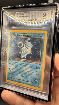 Pokemon Dark Blastoise Holo First Edition BGS 9 Subgrades - Image 2