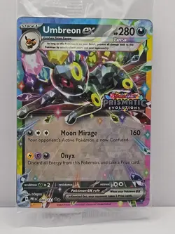 Pokemon Prismatic Evolutions Umbreon ex 060/131 Surprise Box Stamped Sealed - Image 2