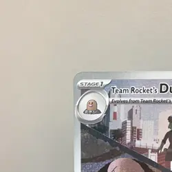 Pokemon TCG Team Rocket's Dugtrio 239/217 ASC Full Art Holo Stage 1 100HP - Image 2