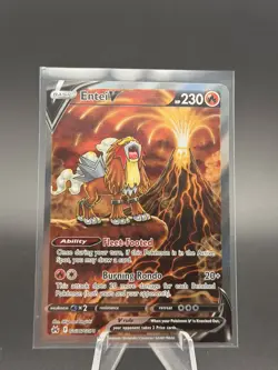 Entei v Crown Zenith Galarian Gallery Holo Ultra Rare Pokemon TCG GG36/GG70 NM - Image 1